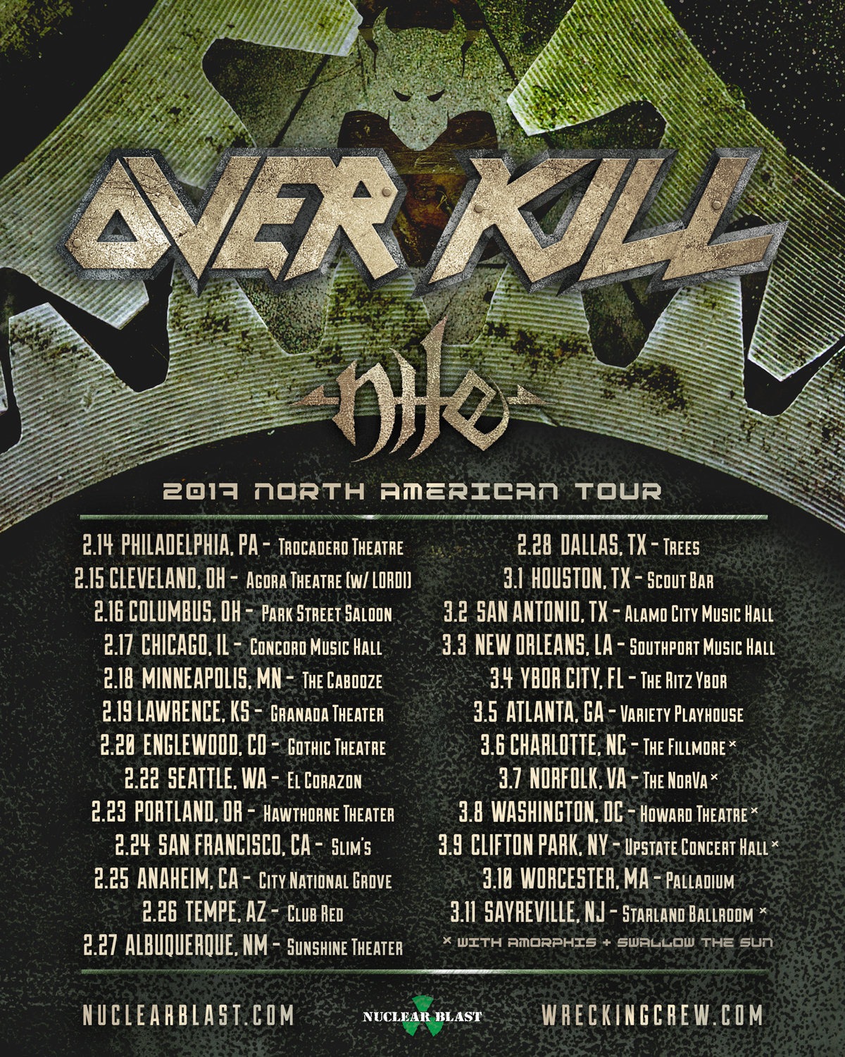 OVERKILL Release Lyric Video For Mean, Green, Killing Machine!