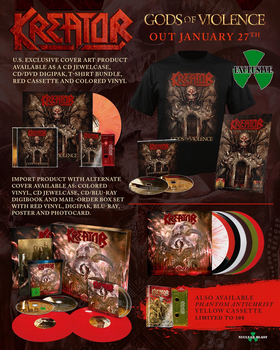 KREATOR - Release 4th Gods Of Violence Video Trailer & Special Tour Trailer