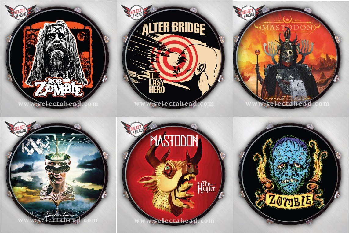 SELECT-A-HEAD ANNOUNCE NEW DISCOUNTED PRICING  OF 5 AND NEW DESIGNS FROM ROB ZOMBIE, ALTER  BRIDGE, MASTODON AND KXM