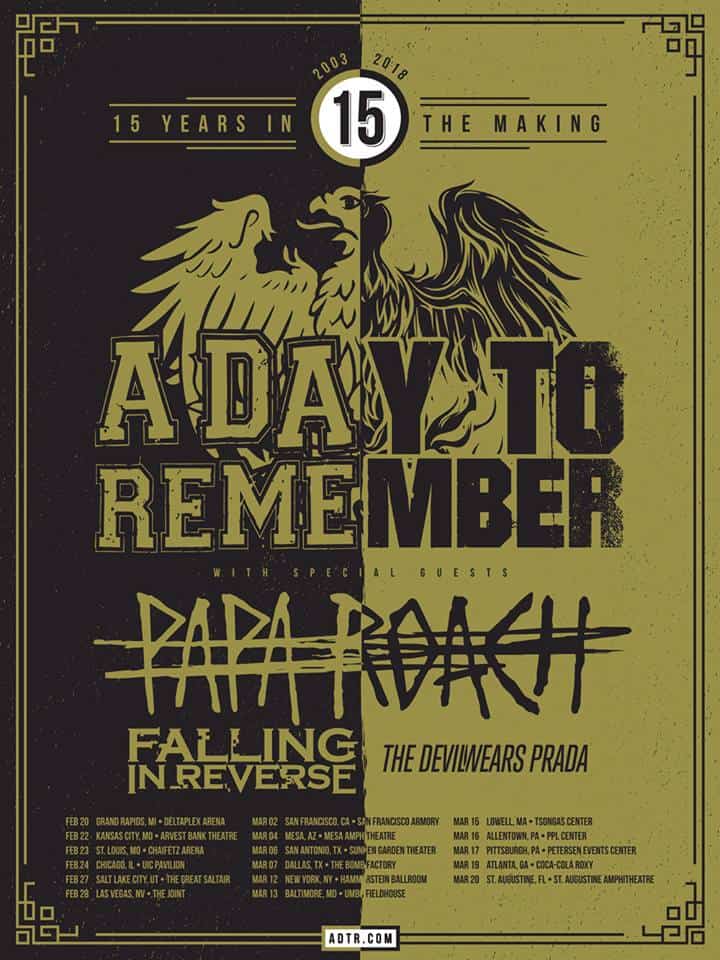 A Day To Remember Announce Tour Dates with Papa Roach Side Stage Magazine