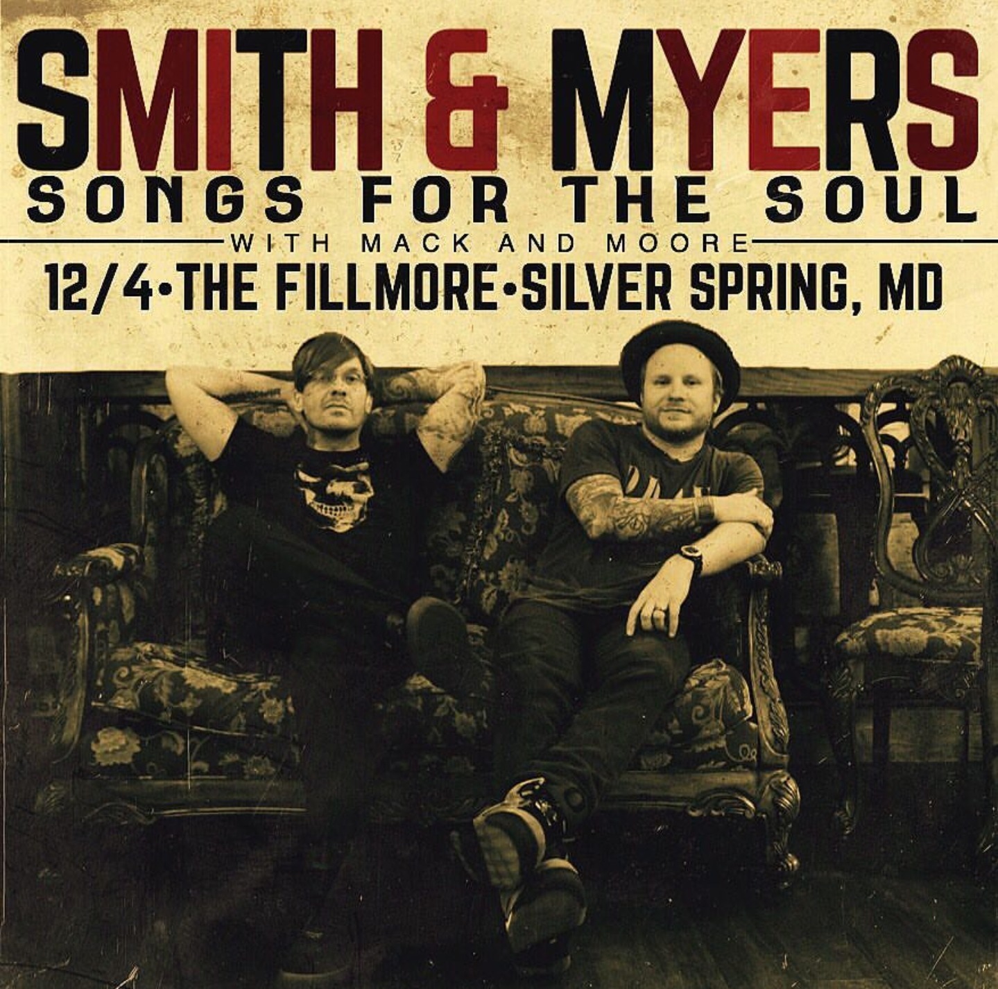 Smith & Myers At The Fillmore Silver Spring 12-4-17