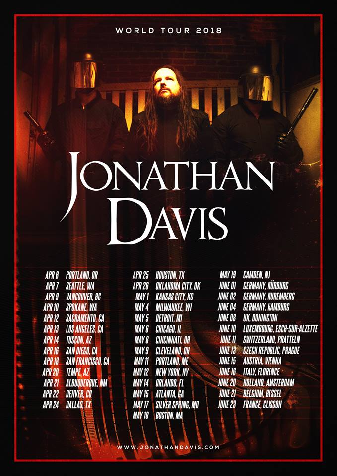 Jonathan Davis Announces 2018 World Tour