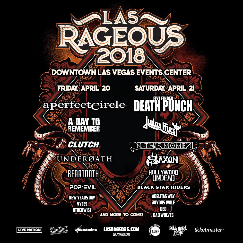 LAS RAGEOUS Band Performance Times Announced For April 20 & 21 in Downtown Las Vegas; Single Day Tickets Available Now