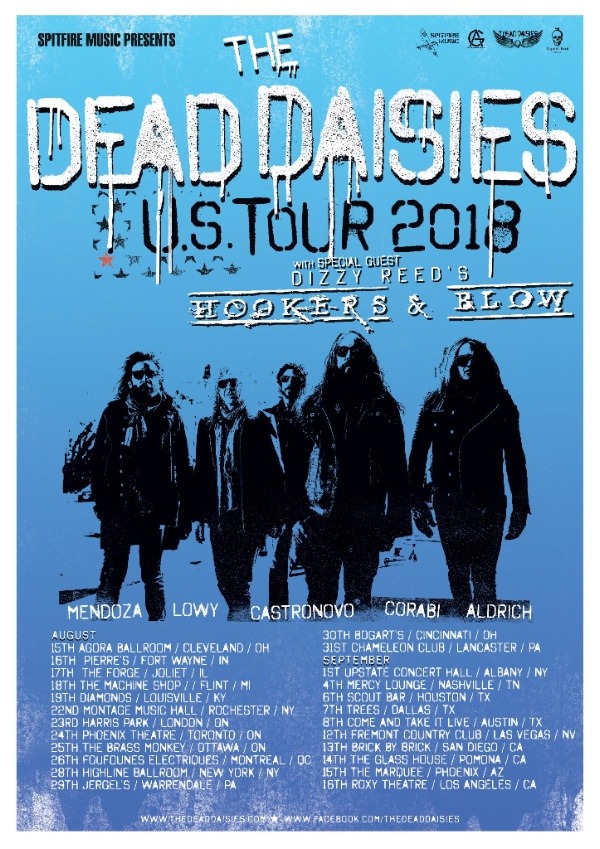 THE DEAD DAISIES announce North American Tour