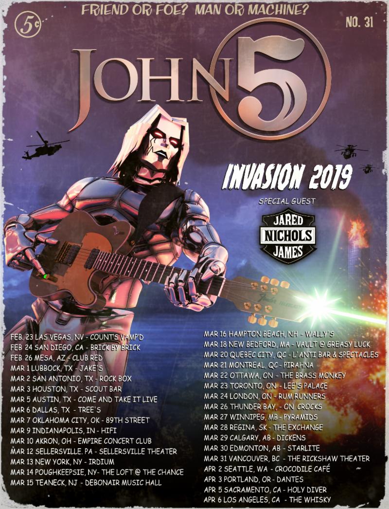 JOHN 5 AND THE CREATURES ANNOUNCE NEW ALBUM DETAILS & WINTER/SPRING 2019 TOUR DATES
