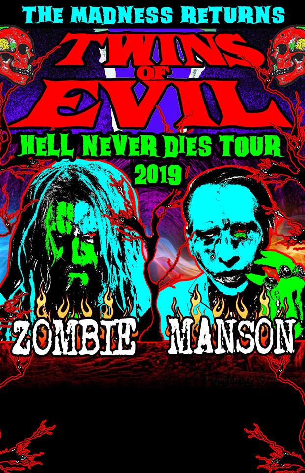ROB ZOMBIE AND MARILYN MANSON CONFIRM THEIR NOTORIOUS TWINS OF EVIL TOUR