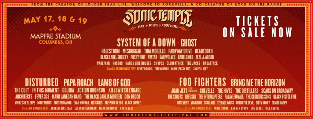 Sonic Temple Art & Music Festival Makes Debut In Columbus, OH