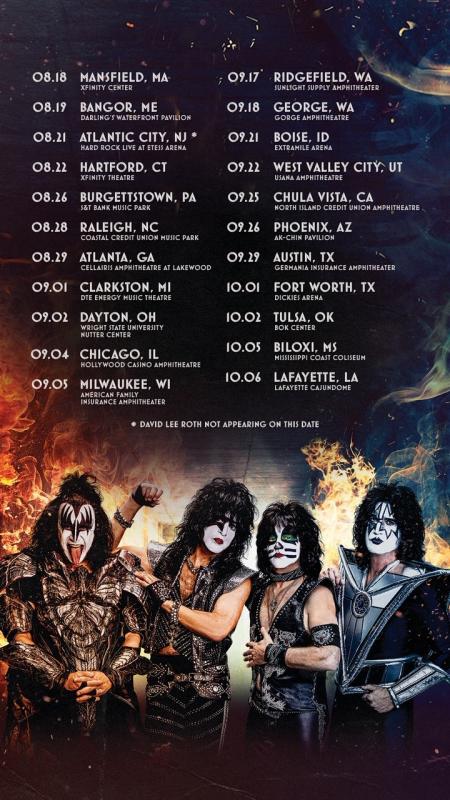 KISS: END OF THE ROAD NORTH AMERICAN TOUR HAS BEEN RESCHEDULED TO 2021
